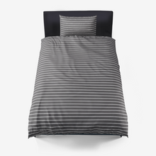 Load image into Gallery viewer, Charcoal Stripe Duvet Cover
