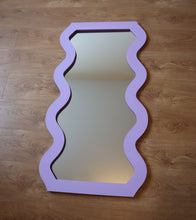 Load image into Gallery viewer, Large Mirror, purple mirror, Curvy Mirror, gustaf westman, Ettore Sottsass Mirror, Ettore Sottsass
