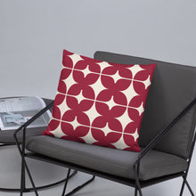 Load image into Gallery viewer, Red Monogram Print Pillow
