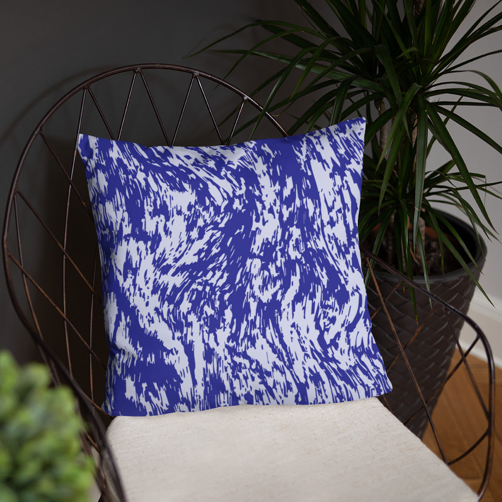 Blue Waves Pillow Cushion