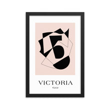 Load image into Gallery viewer, Framed Victoria Geometric Art Print
